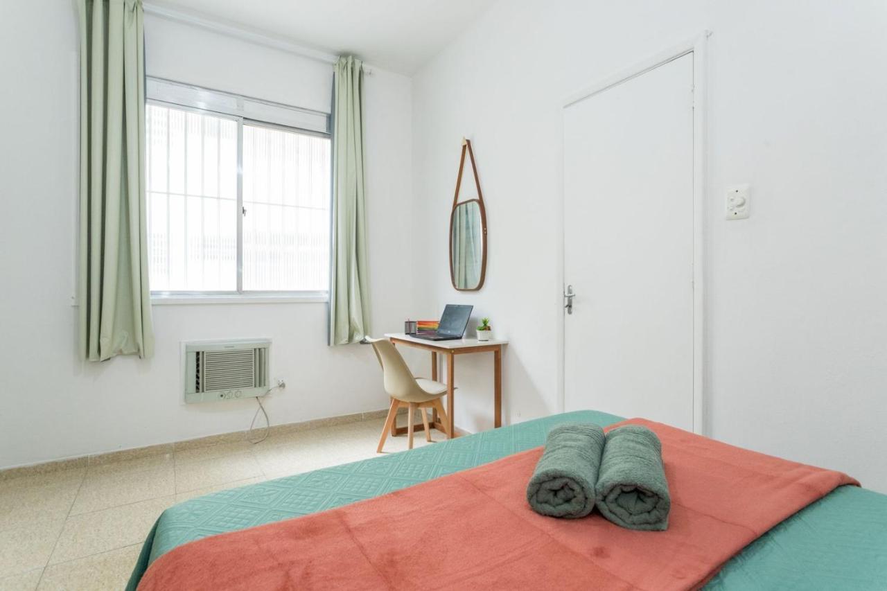 Conforto E Relax, Caminhando Para A Praia De Copacabana, Quarto E Sala, Completo, Com Wi Fi, Cozinha, Ar Condicionado 里约热内卢 外观 照片